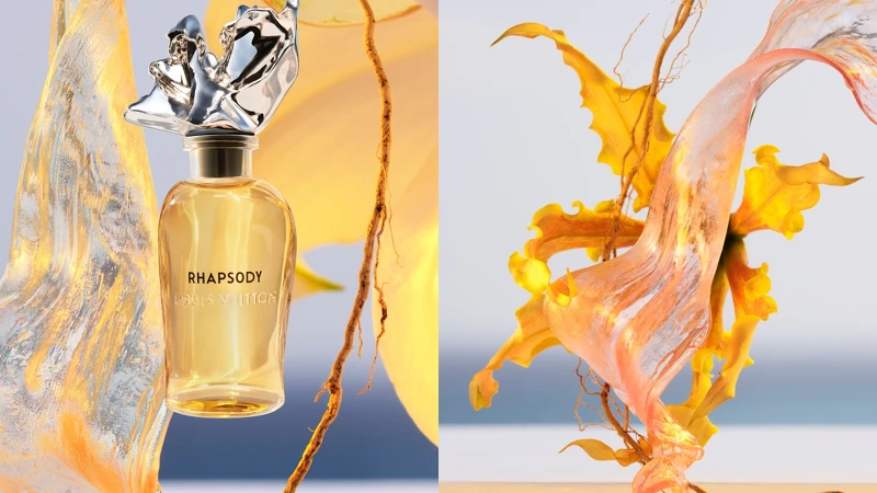 LV路易威登2021年全新Les Extraits頂級香水系列Rhapsody與成份圖。 LV路易威登2021年全新Les Extraits頂級香水系列Rhapsody與成份圖。