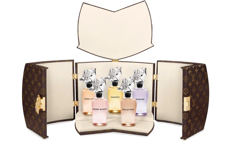 LV路易威登2021年Les Extraits頂級香水系列行李箱。 LV路易威登2021年Les Extraits頂級香水系列行李箱。