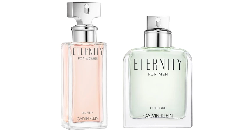 CALVIN KLEIN Eternity Fresh永恆瞬間(左)女性淡香精、(右)男性古龍水。 CALVIN KLEIN Eternity Fresh永恆瞬間(左)女性淡香精、(右)男性古龍水。