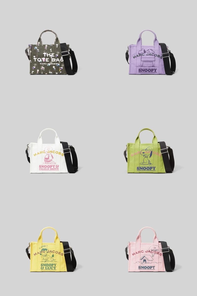 Marc Jacobs 橄欖綠The peanuts迷你The Tote Bag，售價NT$11,900