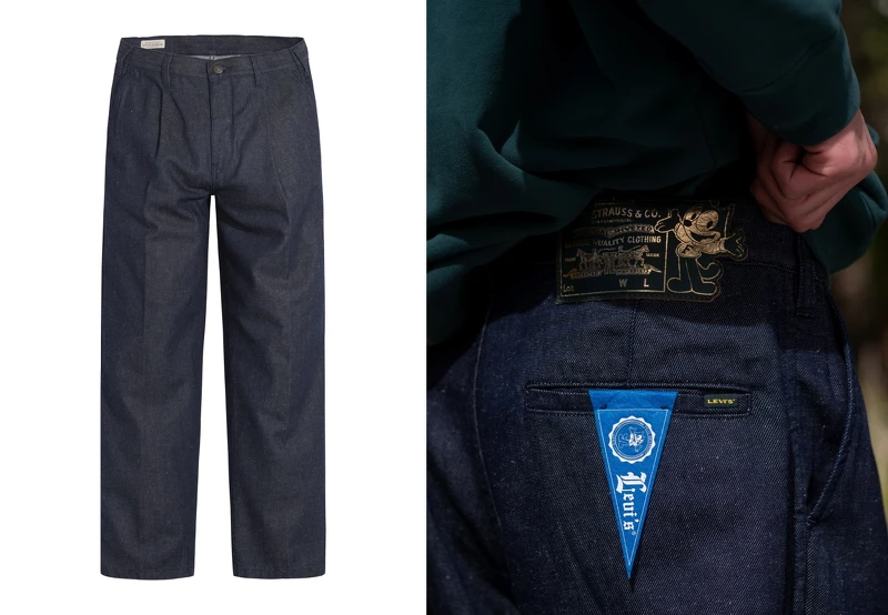 Levi’s X Felix the Cat聯名寬版Baggy丹寧褲，售價NT$4,590