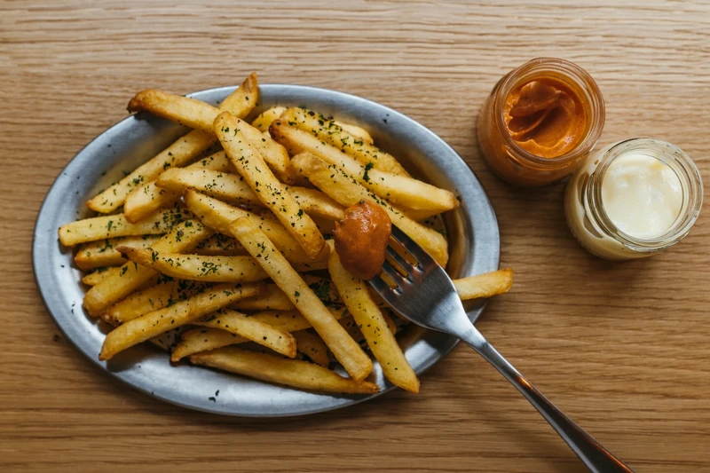 法式薯條。 法式薯條。