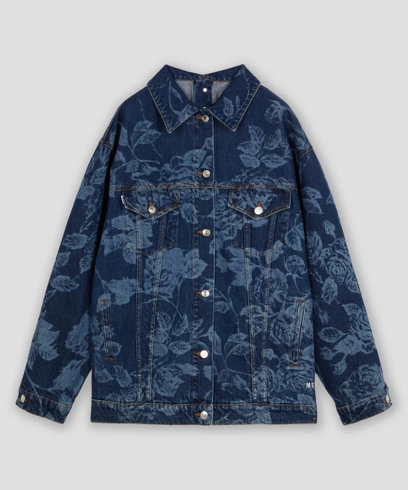 MSGM 玫瑰印花丹寧外套，NT21,300。