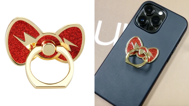 shu uemura植村秀 X Hello Kitty聯名系列周邊商品手機扣環。 shu uemura植村秀 X Hello Kitty聯名系列周邊商品手機扣環。