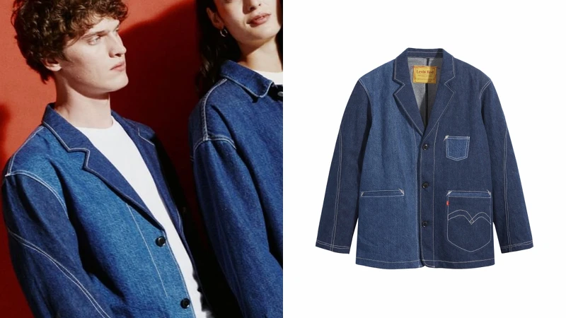 Levi’s RED秋冬系列中長版丹寧夾克外套(男款),售價NT$7,200 Levi’s RED秋冬系列中長版丹寧夾克外套(男款),售價NT$7,200