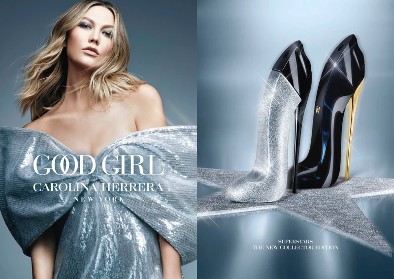 Carolina Herrera 2021年Good Gir璀璨女性淡香精廣告視覺。 Carolina Herrera 2021年Good Gir璀璨女性淡香精廣告視覺。