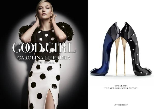 Carolina Herrera Good Girl女性淡香精 波點限量版形象圖。 Carolina Herrera Good Girl女性淡香精 波點限量版形象圖。