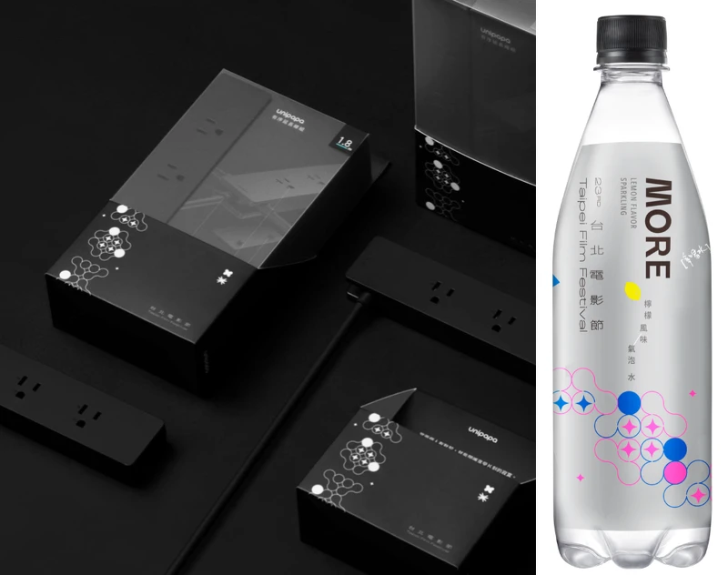 設計品牌Unipapa有序延長線、多喝水MORE聯名氣泡水