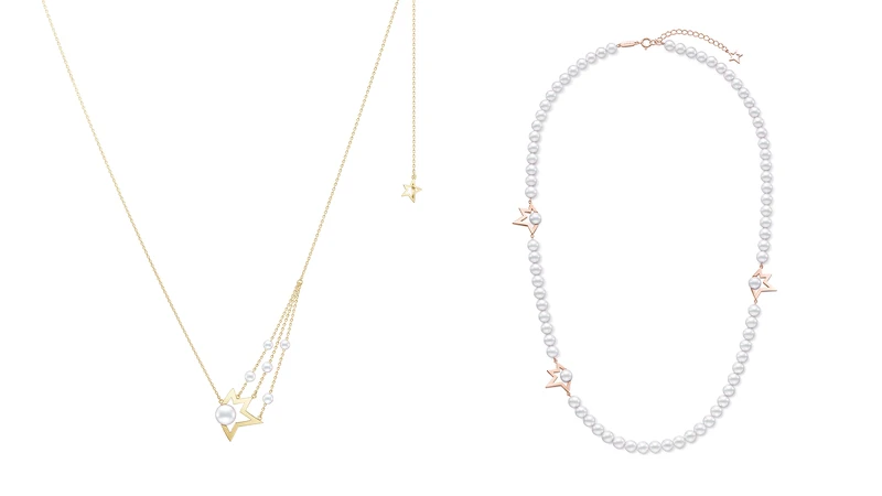 TASAKI comet plus項鍊,18K黃金阿古屋珍珠、TASAKI comet plus項鍊,18K櫻花金阿古屋珍珠。 TASAKI comet plus項鍊,18K黃金阿古屋珍珠、TASAKI comet plus項鍊,18K櫻花金阿古屋珍珠。