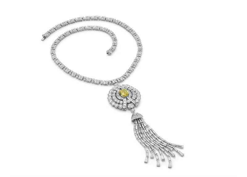 BVLGARI頂級黃鑽與鑽石項鍊