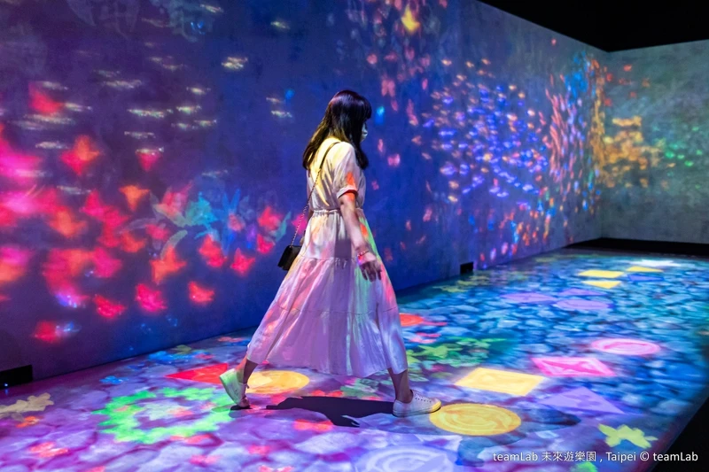 teamLab未來遊樂園天才跳房子(圖/聯合數位文創提供) teamLab未來遊樂園天才跳房子(圖/聯合數位文創提供)