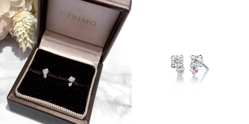 I-PRIMO Kiffa粉紅鑽石耳環 I-PRIMO Kiffa粉紅鑽石耳環