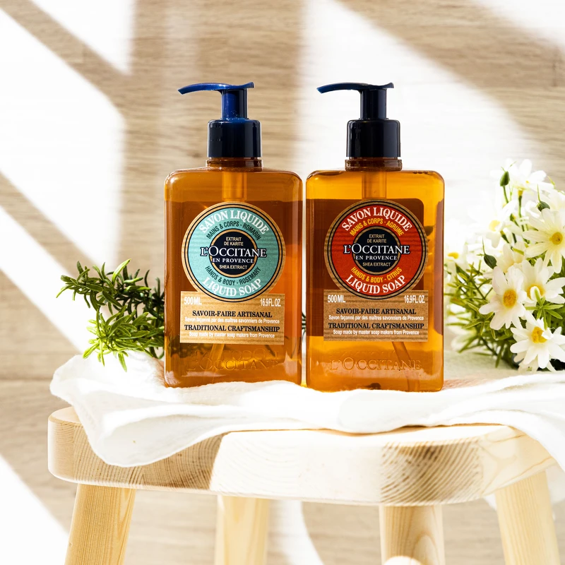 內含:乳油木迷迭香潔手沐浴液式皂500ml+乳油木柑橘潔手沐浴液式皂500ml NT1,870 (原價NT2,560,72折) 內含:乳油木迷迭香潔手沐浴液式皂500ml+乳油木柑橘潔手沐浴液式皂500ml NT1,870 (原價NT2,560,72折)