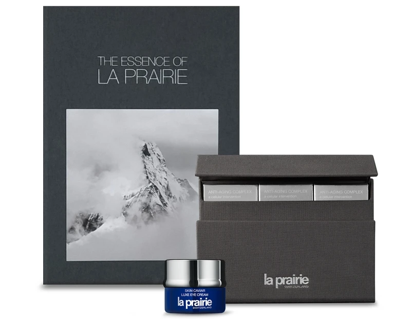 期間限定，La Prairie萊珀妮針對新註冊官網會員所下訂的首筆訂單，額外提供新客獨享奢華禮，包含品牌故事書一本與魚子美眼霜3ml。