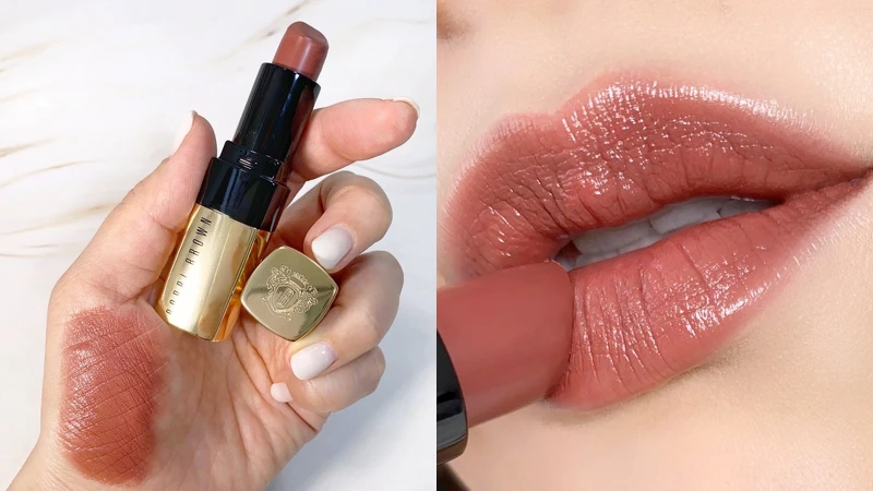 Bobbi Brown芭比波朗金緻奢華唇膏2021全新色(#FarelessRose煙燻玫瑰)3.8g，NT1,250