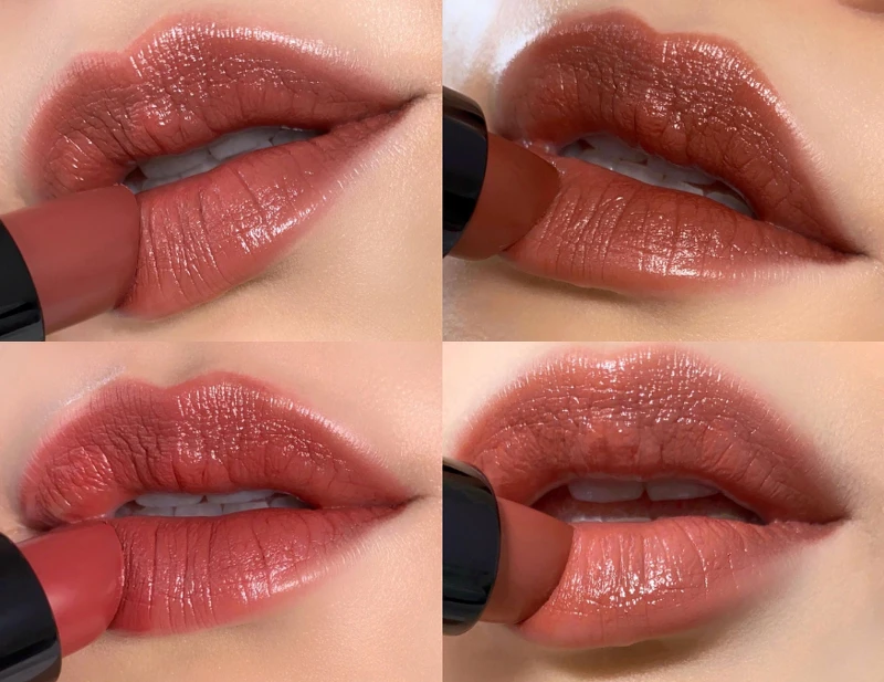 左上: #FarelessRose煙燻玫瑰/右上: #HauteCocoa 訂製可可/左下: #Claret微醺酒紅/右下: #ToastedHoney 蜂蜜烤糖 左上: #FarelessRose煙燻玫瑰/右上: #HauteCocoa 訂製可可/左下: #Claret微醺酒紅/右下: #ToastedHoney 蜂蜜烤糖