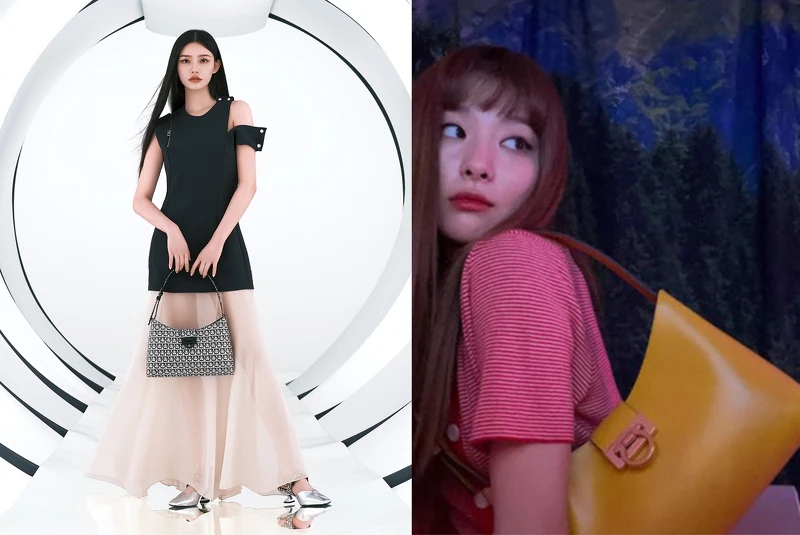 Salvatore Ferragamo 全球代言人林允與SEULGI使用TRIFOLIO腋下包