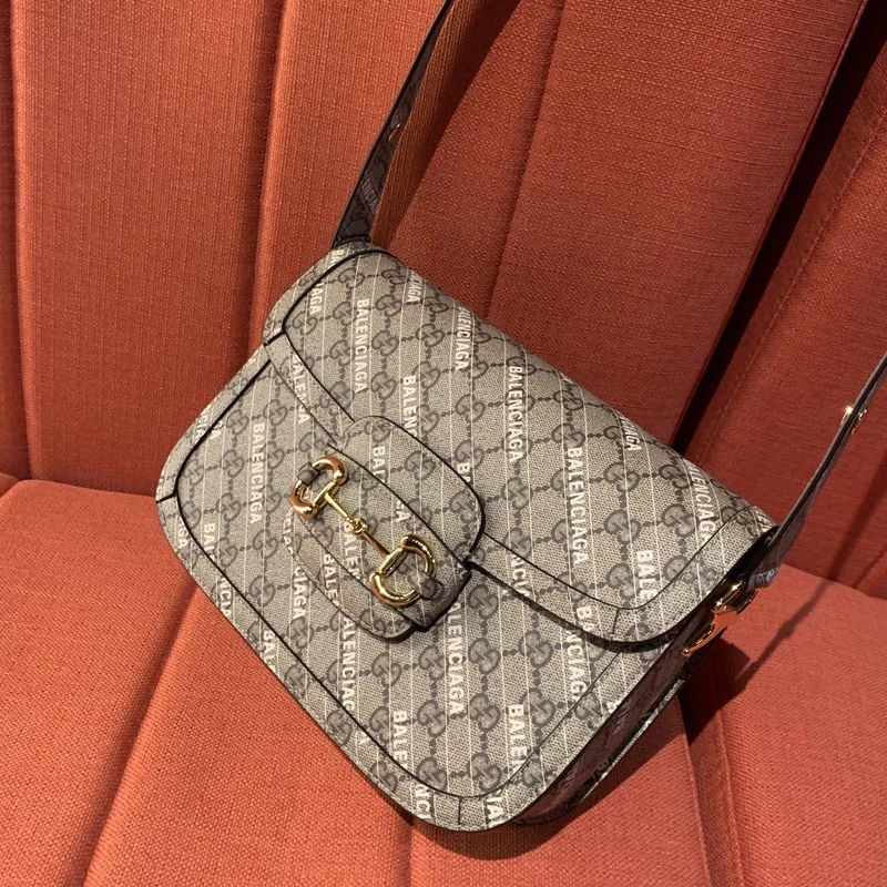 Gucci Horsebit 1955 X Balenciaga肩背包,NT91,100 Gucci Horsebit 1955 X Balenciaga肩背包,NT91,100