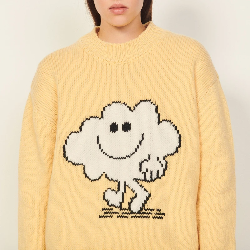 SANDRO X MR MEN LITTLE MISS 黃色毛衣,價格店洽。 SANDRO X MR MEN LITTLE MISS 黃色毛衣,價格店洽。