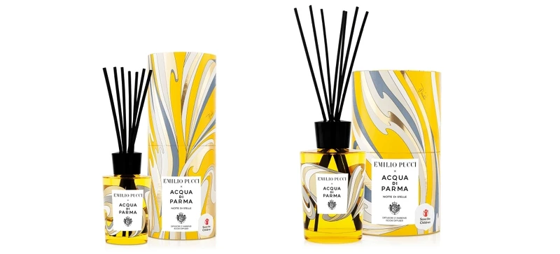 Emilio Pucci x Acqua di Parma 2021聯名耶誕系列耶誕星夜居家香氛擴香180ml,NT3,700、500ml,NT8,200 Emilio Pucci x Acqua di Parma 2021聯名耶誕系列耶誕星夜居家香氛擴香180ml,NT3,700、500ml,NT8,200