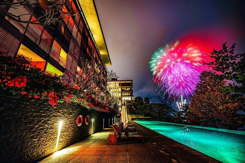 涵碧樓擁有「煙火第一排」無敵視野 涵碧樓擁有「煙火第一排」無敵視野