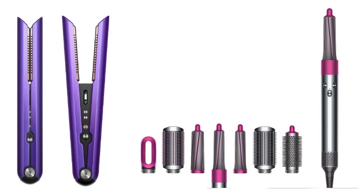 DYSON 直髮捲髮造型器HS03(紫色) ,推薦價NT14,600 加碼贈氣墊梳(價值NT3,000) HS03;Dyson HS01造型器(造型旗艦版-桃色),特價NT14,600 原價NT17,600 DYSON 直髮捲髮造型器HS03(紫色) ,推薦價NT14,600 加碼贈氣墊梳(價值NT3,000) HS03;Dyson HS01造型器(造型旗艦版-桃色),特價NT14,600 原價NT17,600