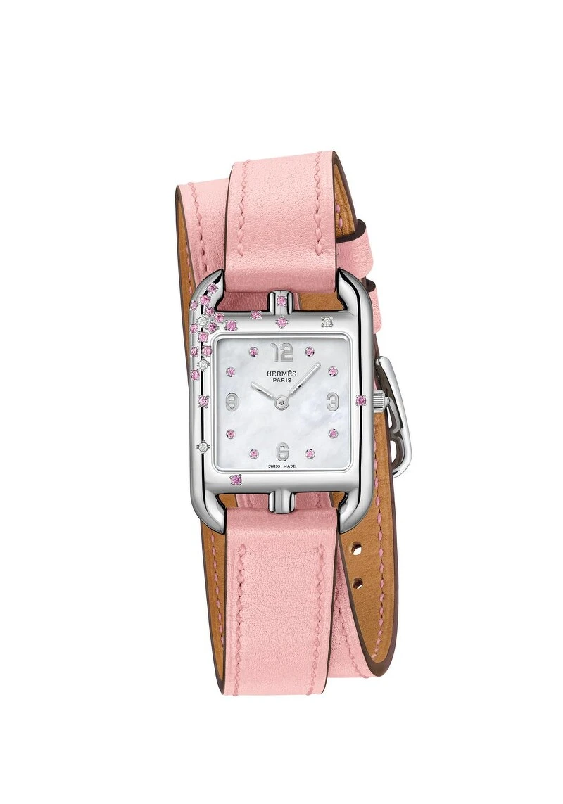 愛馬仕Cape Cod系列Sakura手錶,售價NT163,800。 愛馬仕Cape Cod系列Sakura手錶,售價NT163,800。