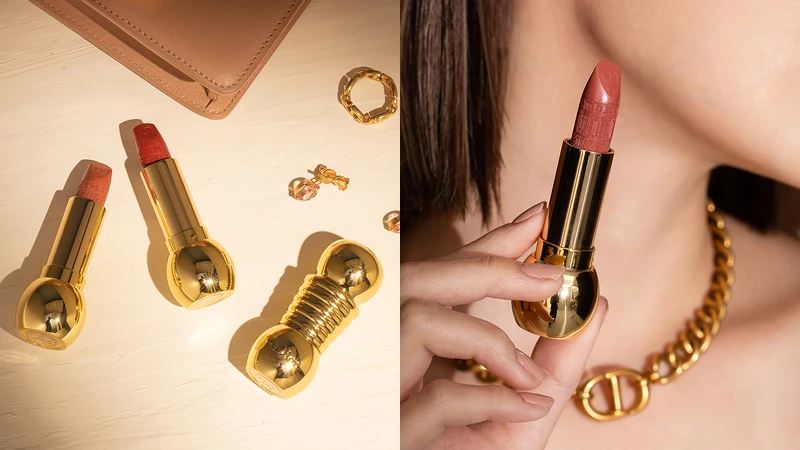 《DIOR迪奧金燦粉霧絲絨唇膏》#074乾燥玫瑰  《DIOR迪奧金燦粉霧絲絨唇膏》#074乾燥玫瑰