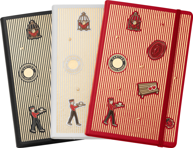 一套三件Diabolo de Cartier筆記本 小牛皮和來自可持續經營森林的紙張 參考價格約NT$ 11,700