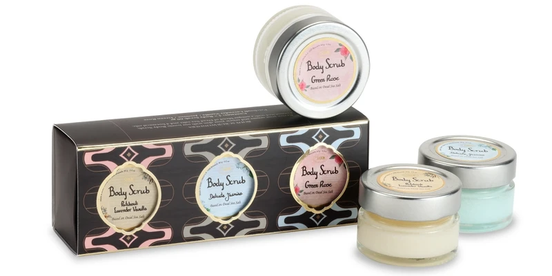 SABON 2021聖誕流金年華迷你身體磨砂膏禮盒,NT1,280 SABON 2021聖誕流金年華迷你身體磨砂膏禮盒,NT1,280