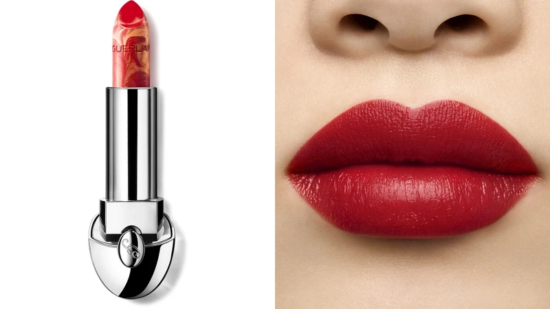 嬌蘭2021聖誕彩妝紅寶之吻高訂唇膏(N°34冰金磚紅)，NT1,160