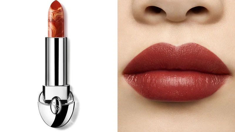 嬌蘭2021聖誕彩妝紅寶之吻高訂唇膏(N°35肉桂奶茶)，NT1,160