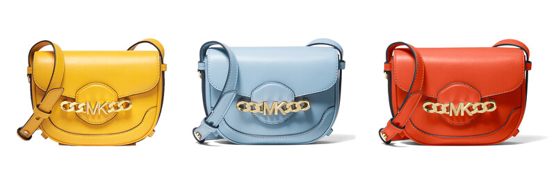 左至右:Hally 檸檬黃色、天空藍色馬鞍包、馬鞍包橙花橘馬鞍包,各NT16,300 左至右:Hally 檸檬黃色、天空藍色馬鞍包、馬鞍包橙花橘馬鞍包,各NT16,300