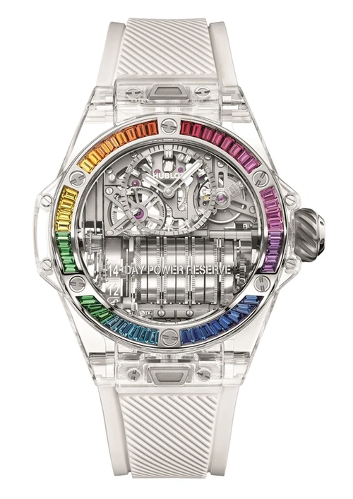 Hublot宇舶錶 Big Bang MP-11 彩虹藍寶石手錶 Hublot宇舶錶 Big Bang MP-11 彩虹藍寶石手錶
