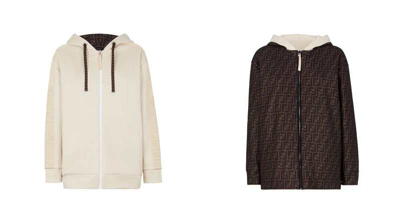 雙面穿FF老花夾克，售價NT$38,000