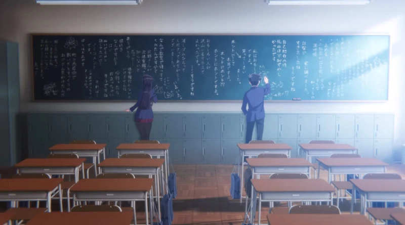 ▲▼只野和古見開心筆談，完全沒有想到在這所學校交朋友超困難。（圖 / 翻攝自Netflix）