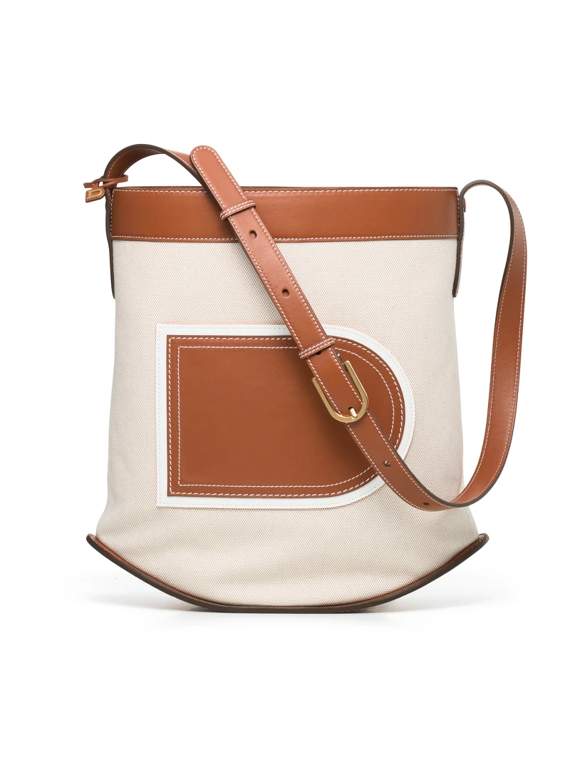 DELVAUX Pin 帆布單肩包,價格店洽。 DELVAUX Pin 帆布單肩包,價格店洽。