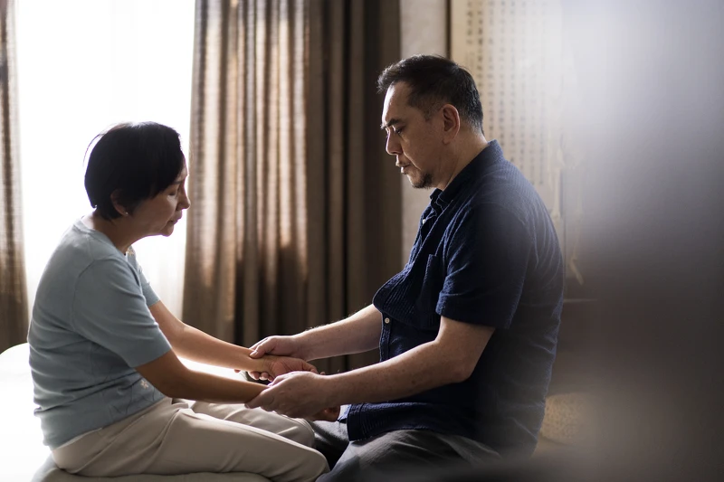 ▲▼陸弈靜在劇中飾演孤單而寂寞的母親。（圖 / 公視提供）