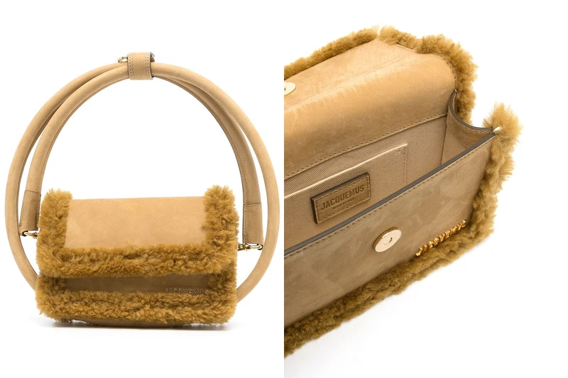 Jacquemus Le Rond shearling tote bag,可在品牌官網及各大歐美選品電商購得 Jacquemus Le Rond shearling tote bag,可在品牌官網及各大歐美選品電商購得
