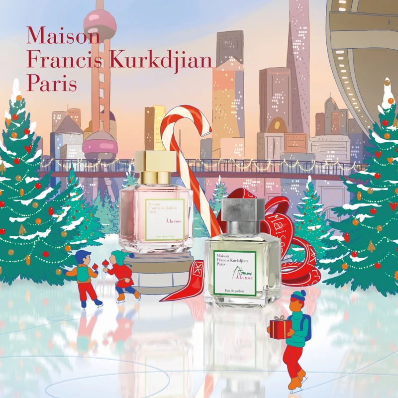 Maison Francis Kurkdjian(MFK)2021聖誕系列主視覺。