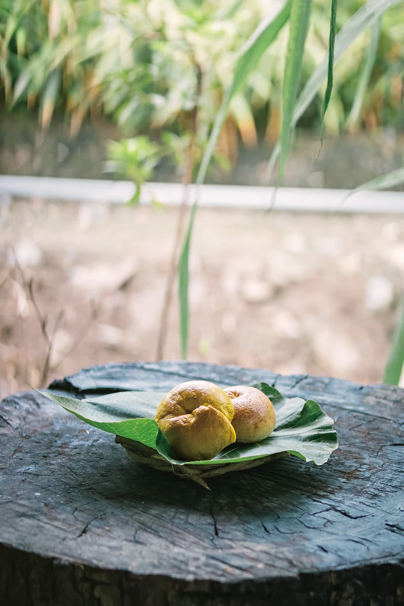 荖葉貝果。 荖葉貝果。