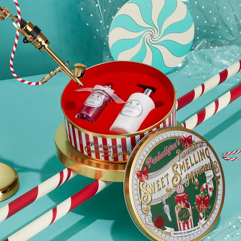 Penhaligon’s潘海利根2021聖誕LUNA禮讚組合情境。