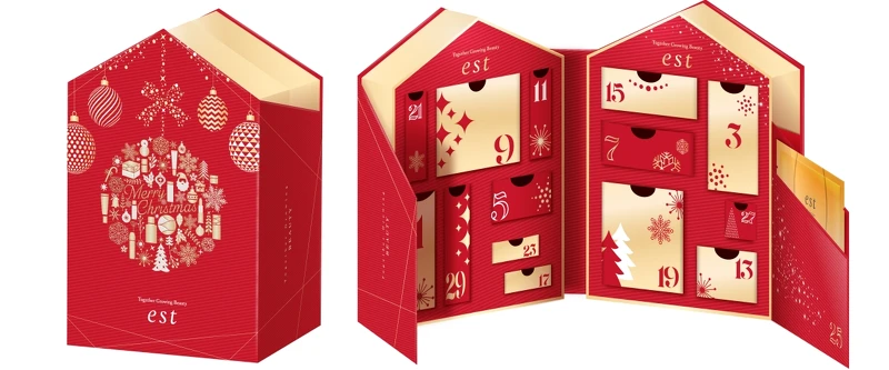 est璀璨聖誕限定倒數月曆情境。 est璀璨聖誕限定倒數月曆情境。