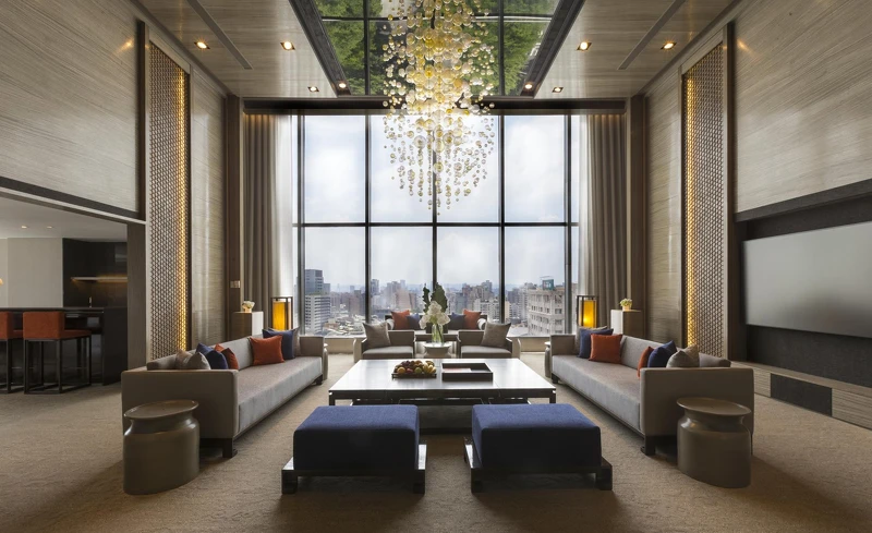 晶華酒店，總統套房客廳 