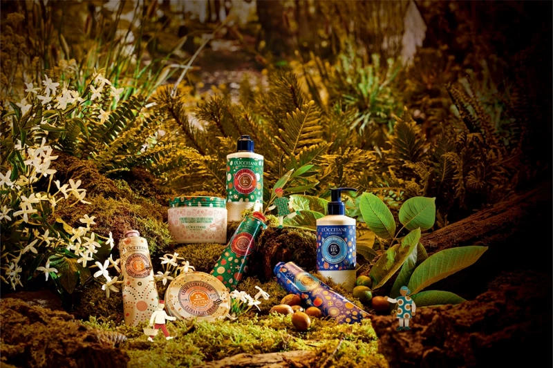 L’OCCITANE 豐收乳油木節慶限量系列情境照。