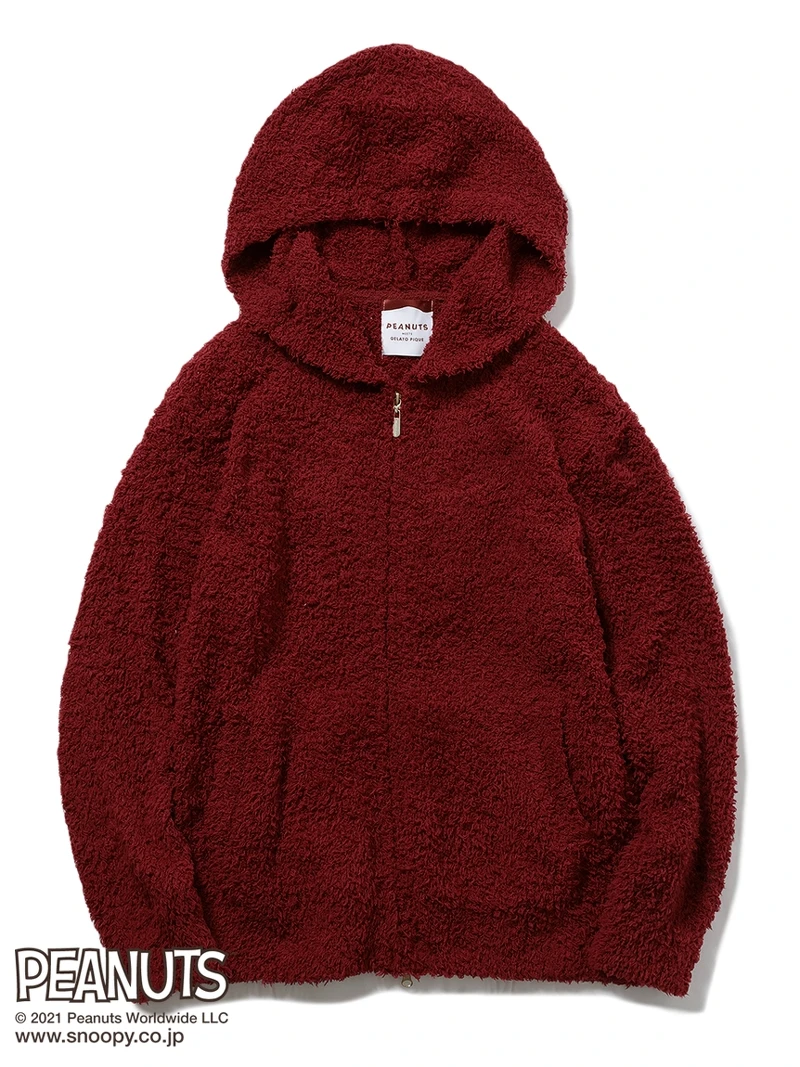 Snoopy緹花連帽外套，NT2,500