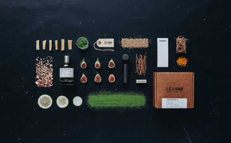 LE LABO THÉ MATCHA 26末茶26淡香精香材成份圖。 LE LABO THÉ MATCHA 26末茶26淡香精香材成份圖。
