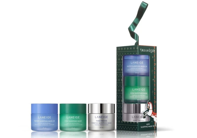 LANEIGE蘭芝Dreamland聖誕晚安面膜修護禮盒，NT1,200、加價購優惠價NT990
