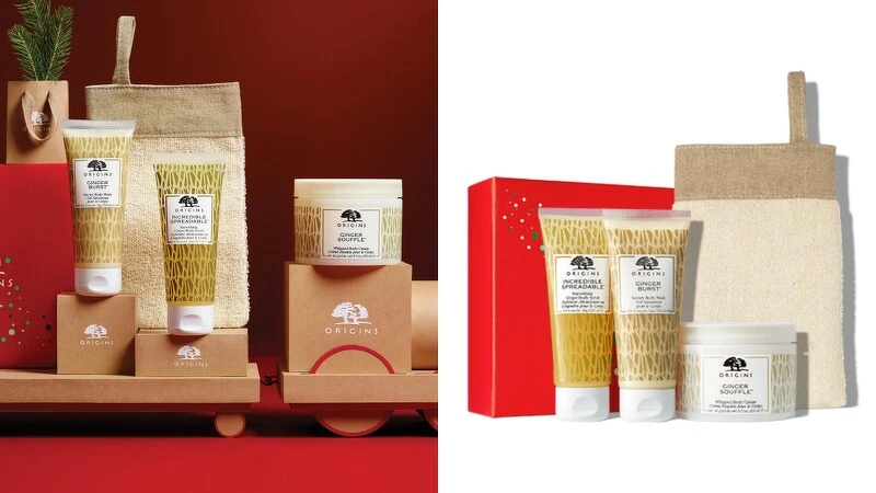 品木宣言2021聖誕薑味暖暖潤膚組(薑味暖暖香氛去角質沐浴膠100ml、薑味暖暖香氛沐浴乳100ml、薑味暖暖香氛舒芙蕾200ml)，NT1,550