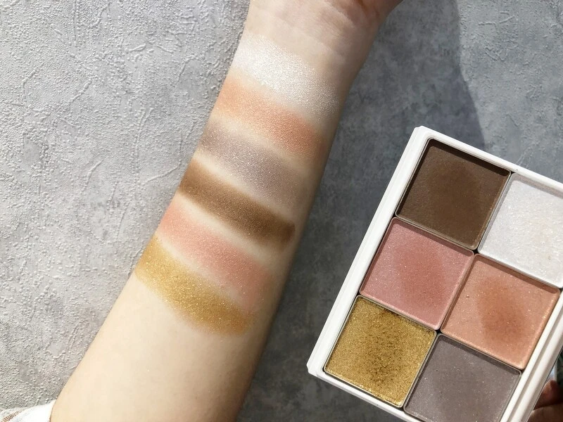 RMK鏡光魅影眼采盤#01Warm Luster 試色